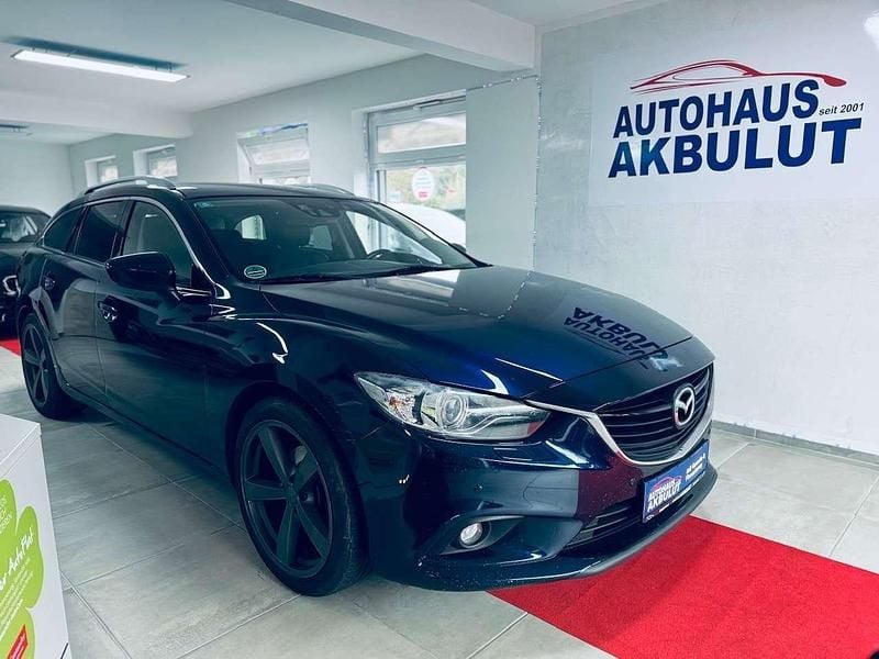 Tiamatblau metallic Gebraucht 2013 Mazda 6 Sports-Line Kombi | 10.490 € (Fairer Preis) - Bild 1/3