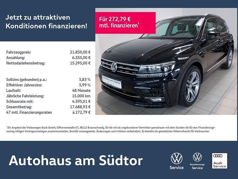 Schwarz Gebraucht 2018 VW Tiguan Join SUV | 21.850 € (Teuer) - Bild 1/4