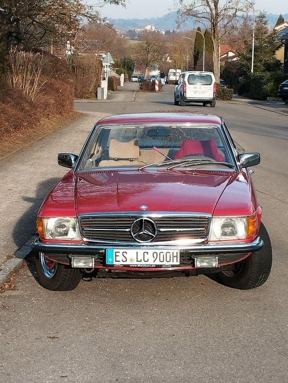 Rot Gebraucht 1976 Mercedes SL350 Coupé | 22.999 € - Bild 1/4