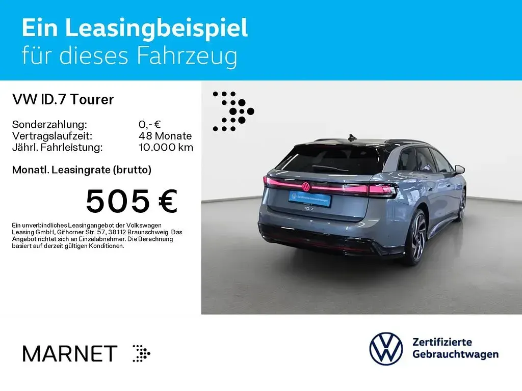 Gebraucht VW ID.7 Pro 210 kW (286 PS) 2025 Blau Kombi