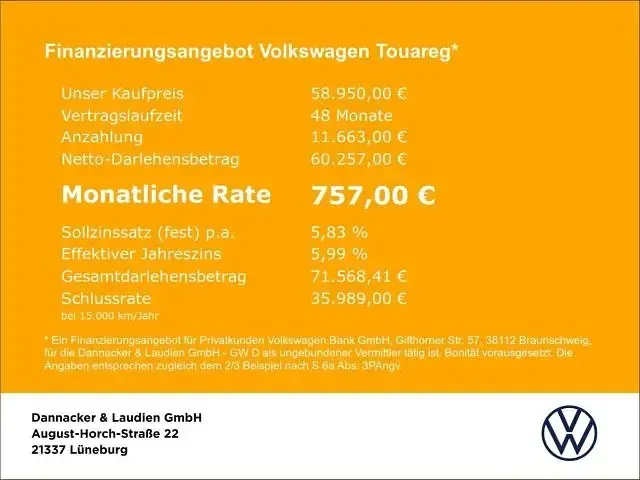 Gebraucht VW Touareg Elegance 381 PS (280 kW) 2024 Grau SUV