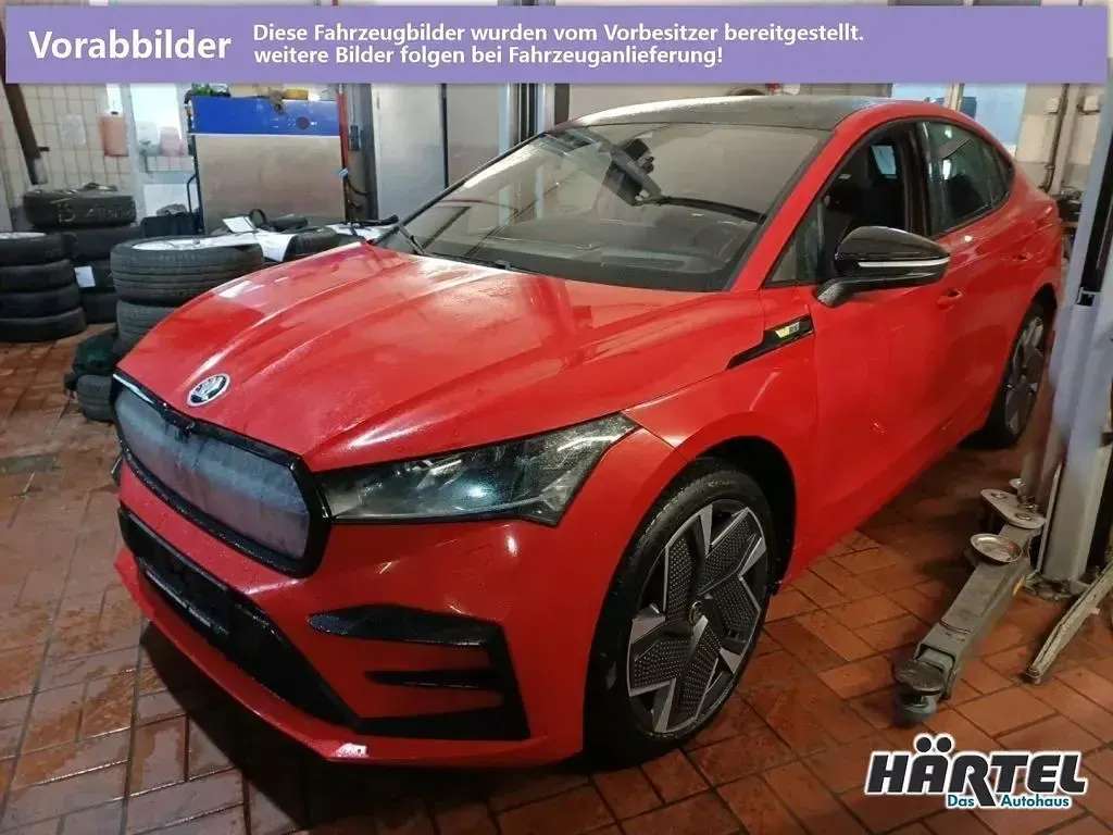 Gebraucht Skoda Enyaq iV RS 219 kW (299 PS) 2023 Velvet rot (red), metallic SUV
