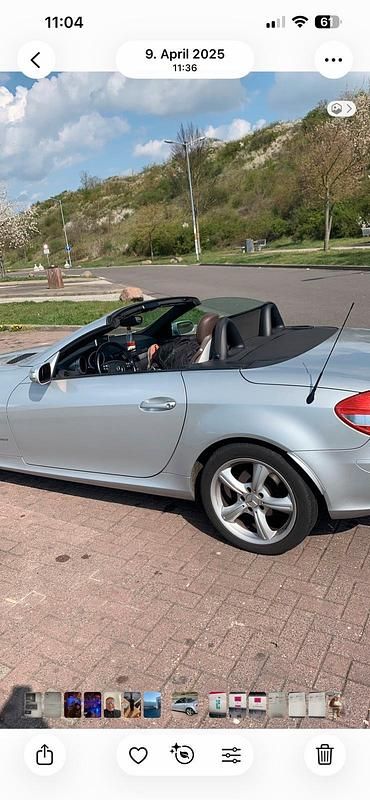 Gebraucht Mercedes SLK200 163 PS (119 kW) 2004 Silber Cabrio