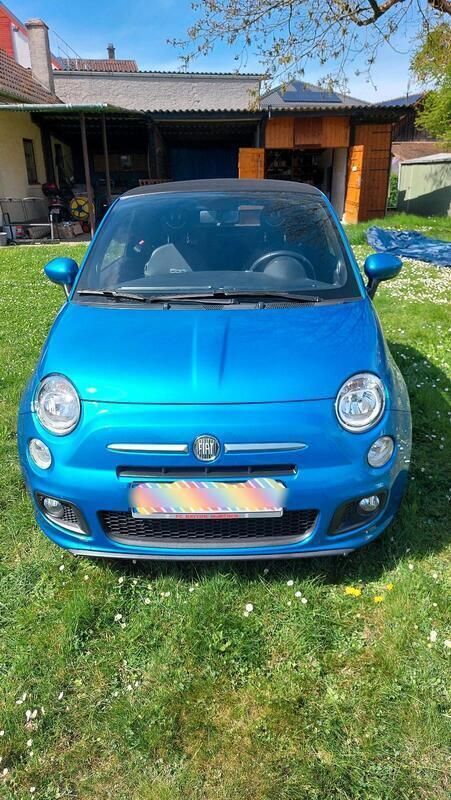 Blau Gebraucht 2015 Fiat 500C Sport Cabrio | 11.000 € - Bild 1/4