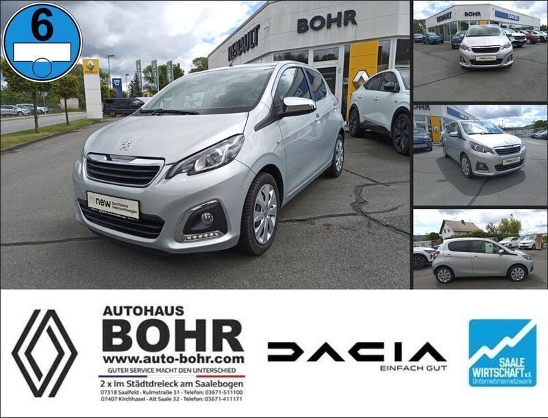 Silber Gebraucht 2021 Peugeot 108 Style Kleinwagen | 11.450 € (Fairer Preis) - Bild 1/3