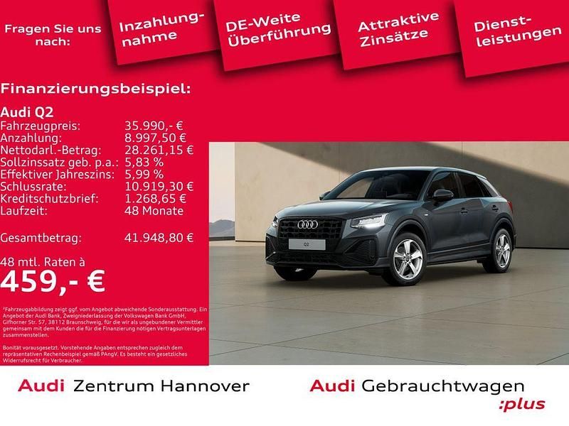 6y daytonagrau perleffekt Gebraucht 2025 Audi Q2 S-Line SUV | 35.990 € (Teuer) - Bild 1/4