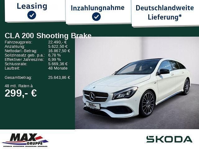 Weiß Gebraucht 2021 Mercedes CLA200 Shooting Brake Business Kombi | 22.490 € (Superpreis) - Bild 1/3