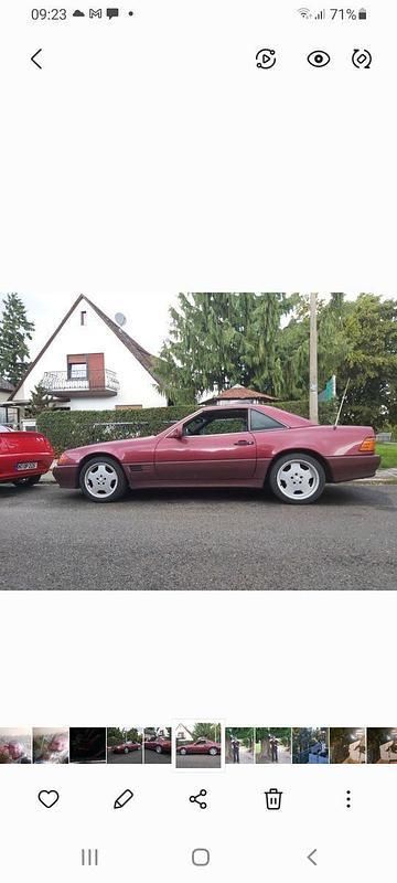 Schwarz Gebraucht 1993 Mercedes SL320 Cabrio | 11.900 € - Bild 1/4
