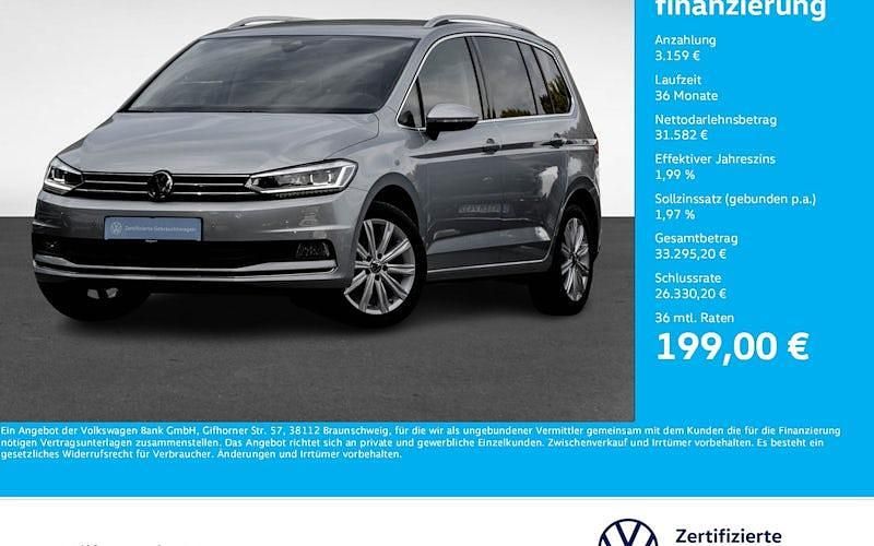 Silber Gebraucht 2024 VW Touran Highline Van / Kleinbus | 34.741 € (Fairer Preis) - Bild 1/4