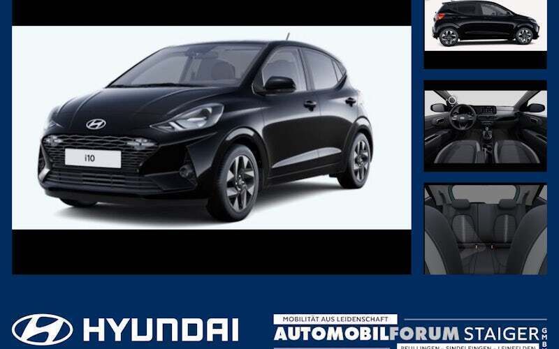 Schwarz (phantom black) Neu 2025 Hyundai i10 Trend Kleinwagen | 17.990 € (Fairer Preis) - Bild 1/4