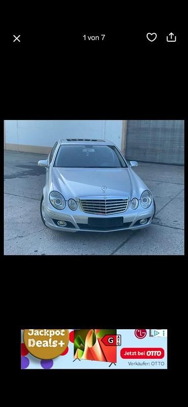 Silber Gebraucht 2008 Mercedes E220 Elegance Limousine | 6.299 € (Fairer Preis) - Bild 1/4