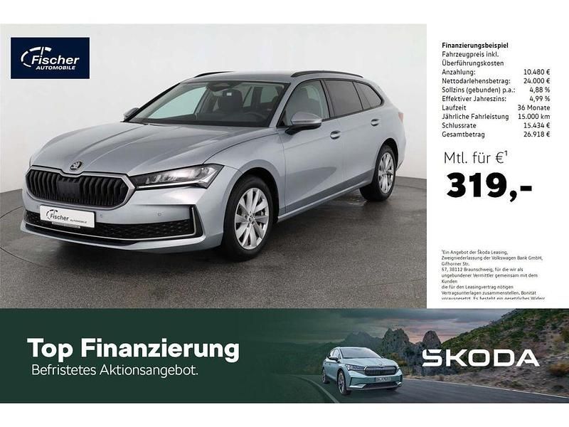 Silber Gebraucht 2024 Skoda Superb Selection Kombi | 34.480 € (Superpreis) - Bild 1/4
