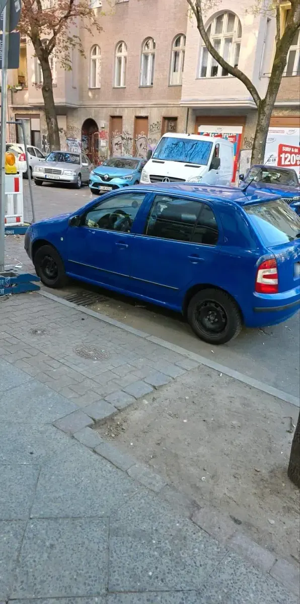 Gebraucht Skoda Fabia 2008 Blau Kleinwagen