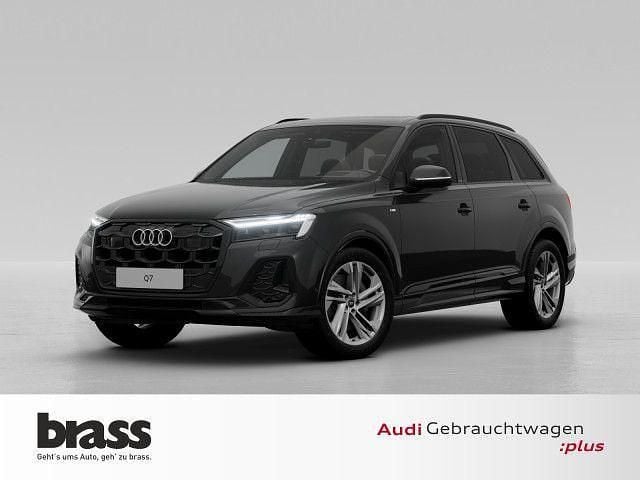 Mythosschwarz metallic Gebraucht 2024 Audi Q7 S-Line SUV | 70.600 € (Superpreis) - Bild 1/4