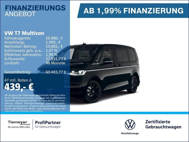 Second-hand VW Multivan Style 150 CP (110 kW) 2025 Negru Monovolum