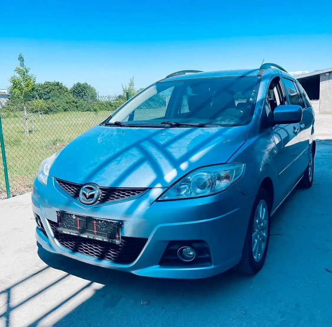 Gebraucht Mazda 5 Comfort 116 PS (85 kW) 2009 Blau Van / Kleinbus