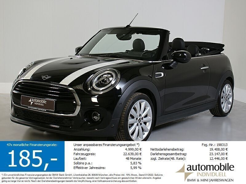 Midnight black metallic Gebraucht 2020 Mini Cooper Cabriolet Chili Cabrio | 22.619 € (Fairer Preis) - Bild 1/4