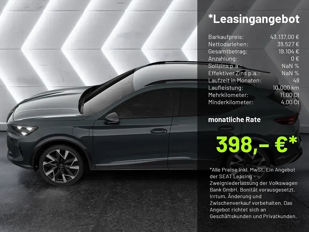 Neu Cupra Formentor VZ 272 PS (200 kW) 2025 Blau (blau / fjordblau) SUV