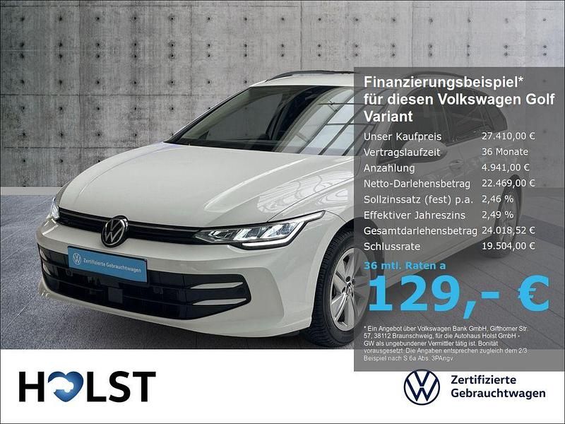 Pure white Gebraucht 2024 VW Golf VIII Life Kombi | 27.410 € (Fairer Preis) - Bild 1/4