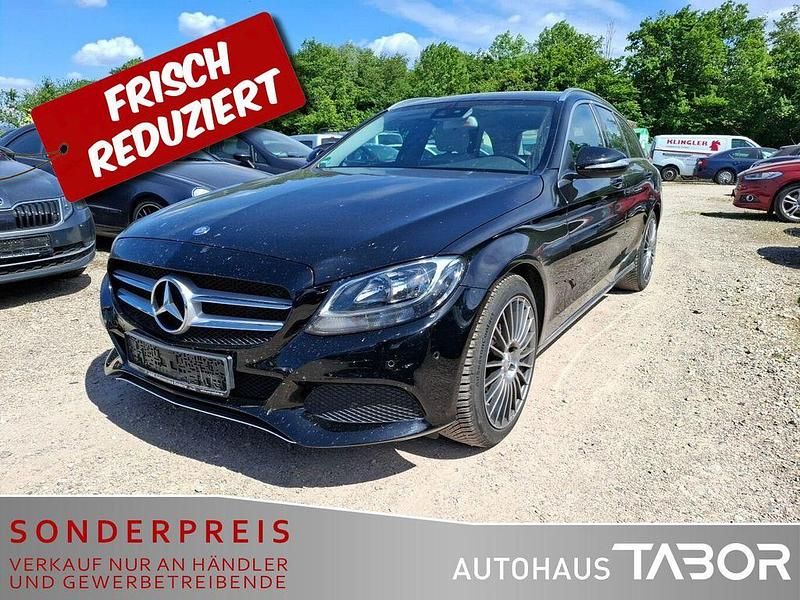 Schwarz unilack Gebraucht 2015 Mercedes C220 Avantgarde Kombi | 13.385 € (Guter Preis) - Bild 1/4