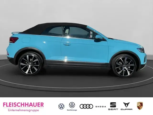 Gebraucht VW T-Roc Cabriolet Style 150 PS (110 kW) 2022 Blau Cabrio