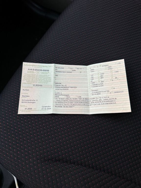 Gebraucht Daihatsu Sirion 87 PS (63 kW) 2005 Schwarz Kleinwagen