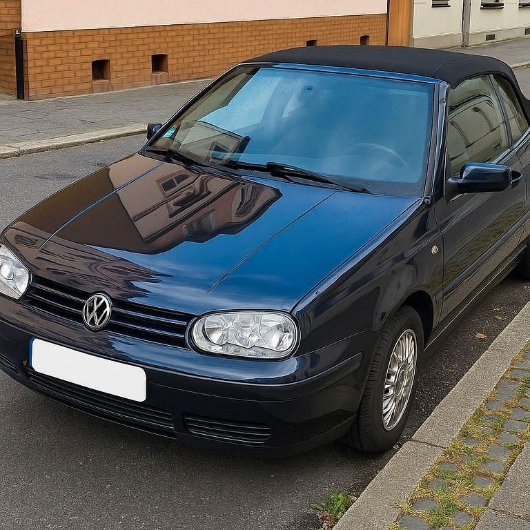 Blau Gebraucht 1998 VW Golf Cabriolet Cabrio | 1.500 € (Guter Preis) - Bild 1/4