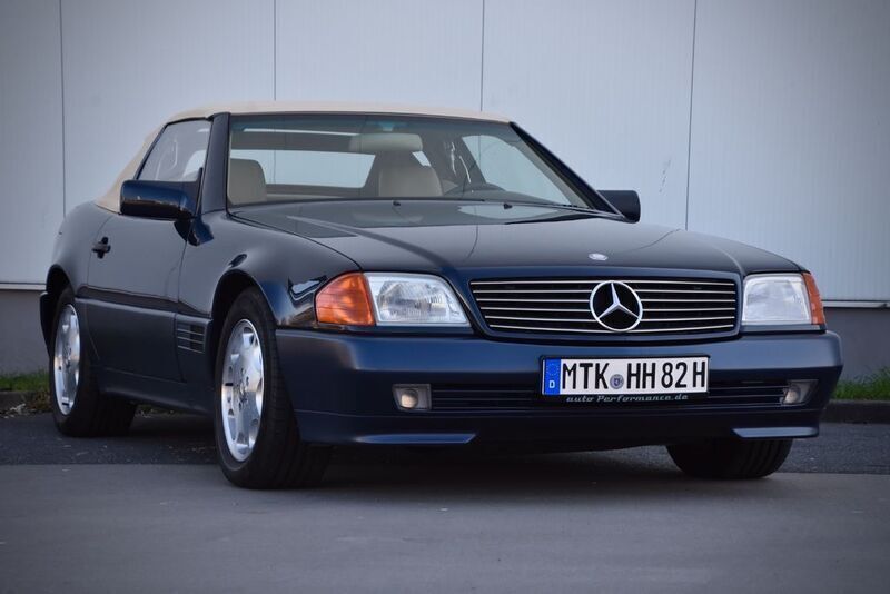 Blau Gebraucht 1992 Mercedes SL500 Cabrio | 60.000 € - Bild 1/4