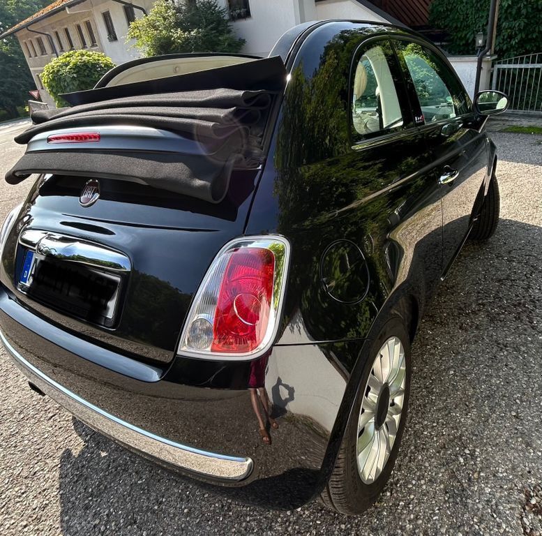 Schwarz Gebraucht 2014 Fiat 500C Lounge Cabrio | 7.200 € (Guter Preis) - Bild 1/4