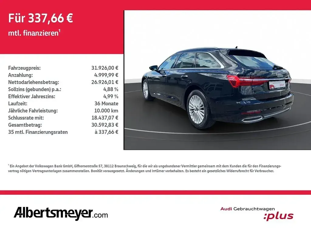 Occasion Audi A6 Design 204 ch (150 kW) 2022 Noir Break