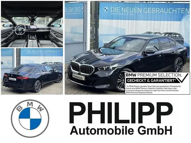 M carbonschwarz metallic Gebraucht 2024 BMW 520 M Sport Limousine | 54.279 € (Guter Preis) - Bild 1/4
