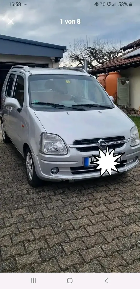 Gebraucht Opel Agila 75 PS (55 kW) 2002 Silber Van / Kleinbus