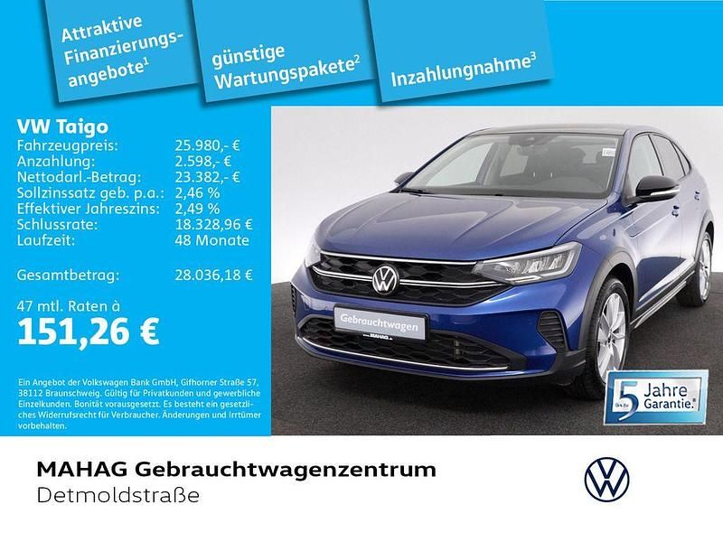 Blau Gebraucht 2024 VW Taigo Goal SUV | 25.980 € (Fairer Preis) - Bild 1/1
