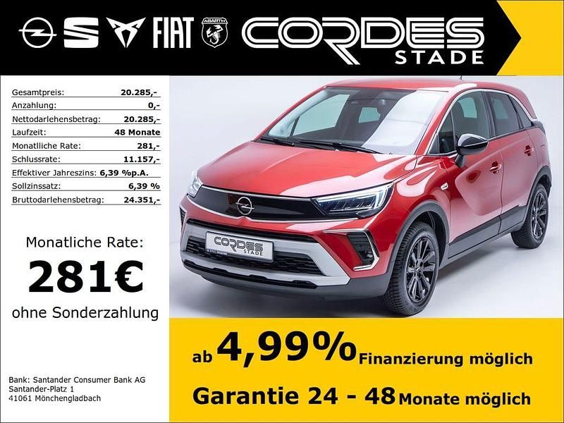 Lackierung peperoncino red/metallic klar (metallic) Gebraucht 2024 Opel Crossland Elegance SUV | 20.285 € (Fairer Preis) - Bild 1/4