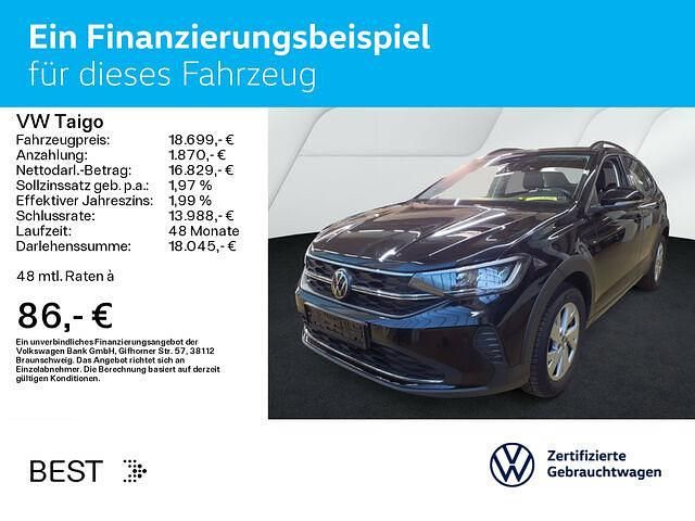 Gebraucht VW Taigo Life 95 PS (69 kW) 2024 Schwarz SUV