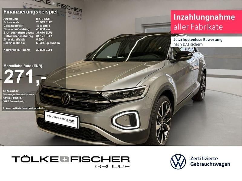 Schwarz Gebraucht 2025 VW T-Roc Style SUV | 39.899 € (Superpreis) - Bild 1/3