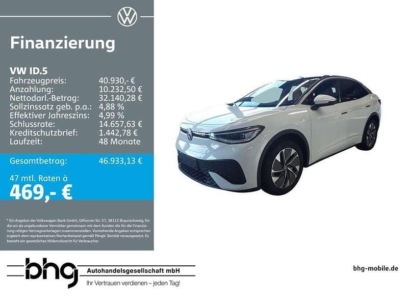 Weiß Gebraucht 2025 VW ID.5 Pro SUV | 40.930 € (Guter Preis) - Bild 1/4