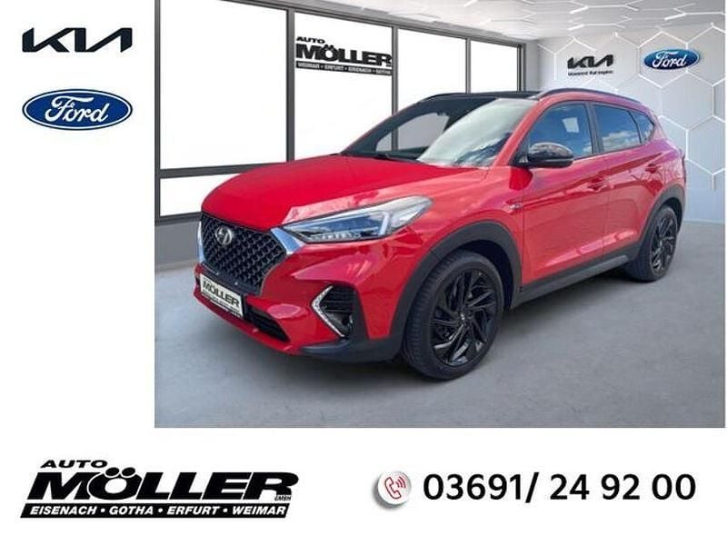 Rot Gebraucht 2020 Hyundai Tucson N Line SUV | 24.990 € (Fairer Preis) - Bild 1/4