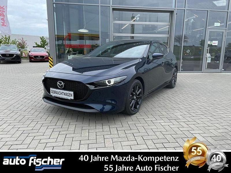 Blau Gebraucht 2023 Mazda 3 Exclusive-Line Limousine | 28.990 € (Etwas zu teuer) - Bild 1/4