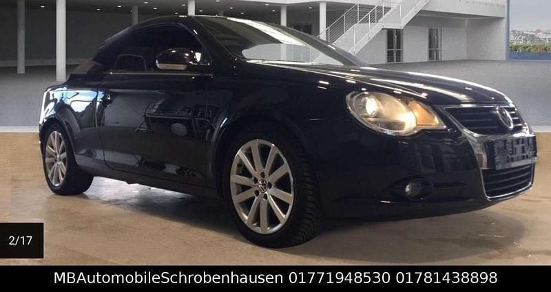 Schwarz Gebraucht 2008 VW Eos Sport Cabrio | 4.499 € (Superpreis) - Bild 1/4