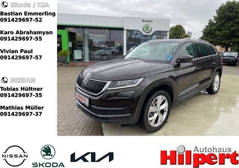 Magneticbraun metallic (metallic) Gebraucht 2018 Skoda Kodiaq Ambition SUV | 27.899 € (Fairer Preis) - Bild 1/4