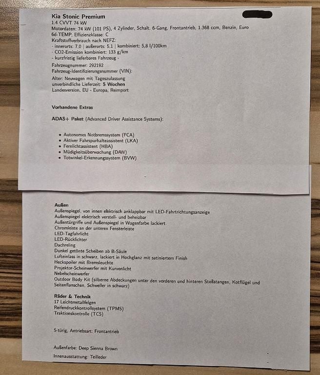 Gebraucht Kia Stonic 101 PS (74 kW) 2020 Braun SUV