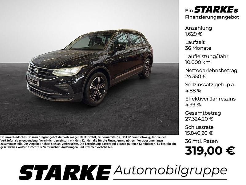 Gebraucht VW Tiguan Active 150 PS (110 kW) 2021 Schwarz SUV