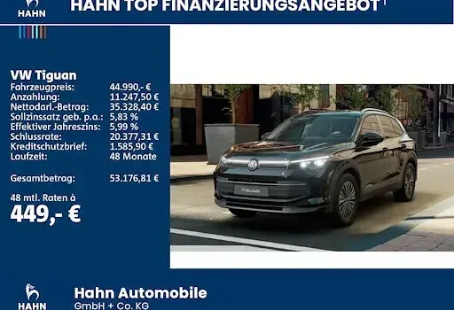 Neu VW Tiguan 150 PS (110 kW) 2026 Schwarz SUV