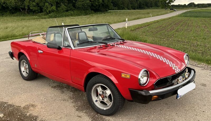 Rot Gebraucht 1978 Fiat 124 Spider Cabrio | 18.500 € - Bild 1/4