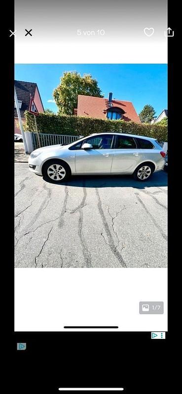 Second-hand Opel Astra Active 110 CP (80 kW) 2016 Argintiu Break
