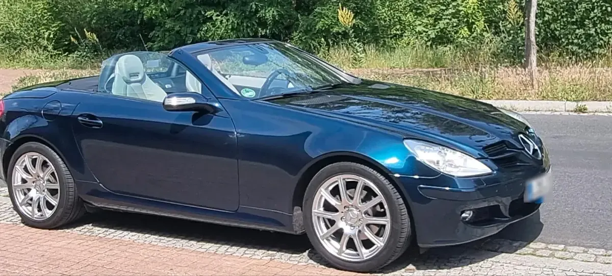 Gebraucht Mercedes SLK200 163 PS (119 kW) 2007 Blau Cabrio
