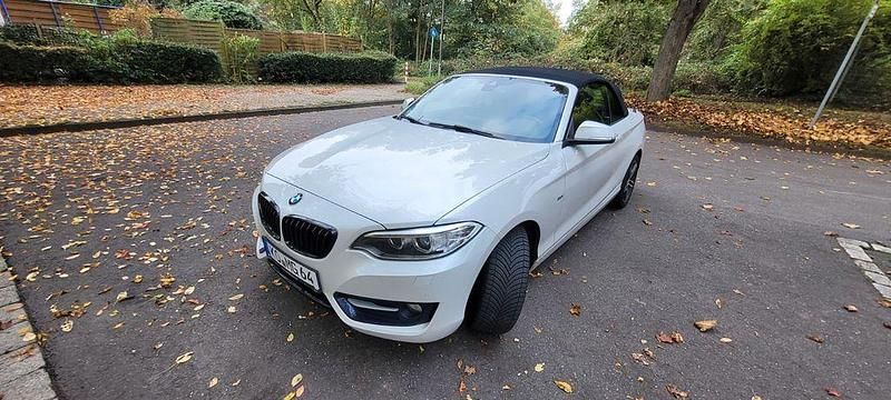 Weiß Gebraucht 2016 BMW 218 M Sport Cabrio | 13.200 € (Superpreis) - Bild 1/4