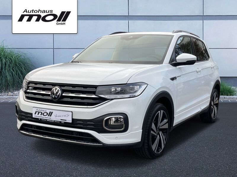 Pure white Gebraucht 2023 VW T-Cross R-line SUV | 30.490 € (Teuer) - Bild 1/4
