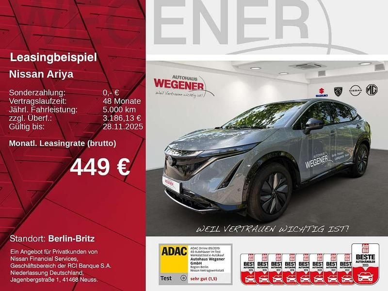 Ceramic gray Neu 2025 Nissan Ariya Evolve SUV | 49.570 € (Fairer Preis) - Bild 1/4